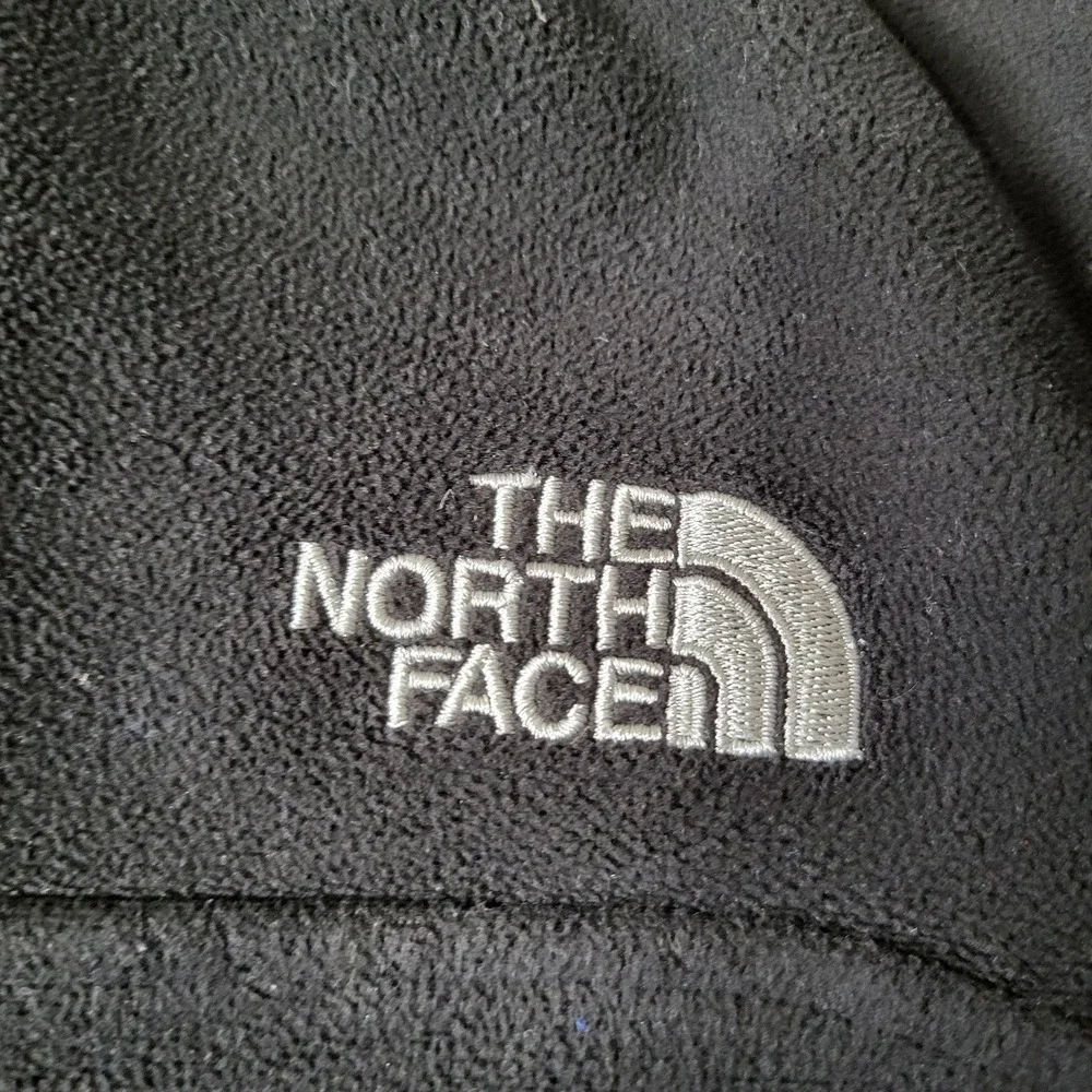 The North Face Men Jacket S Black Logo Embroidery Fleece Jacket